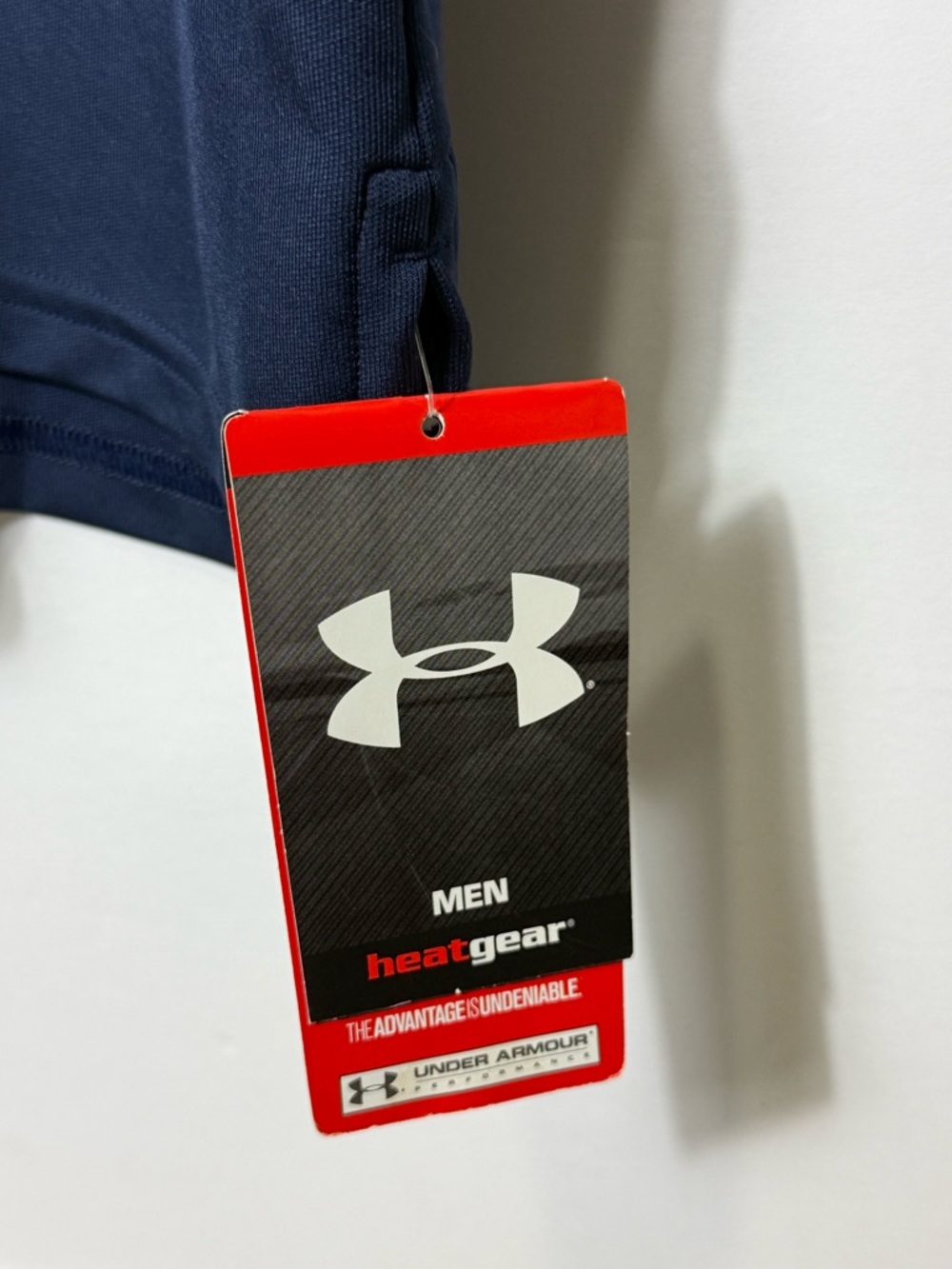 Under Armour Men’s Navy Polo with Silver Logo - Picture 3 of 3
